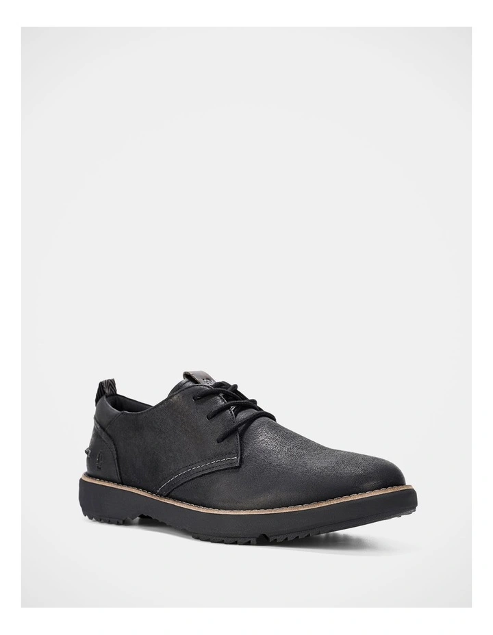 Scotty Lace Up Shoes In Bold Black Leather image 2