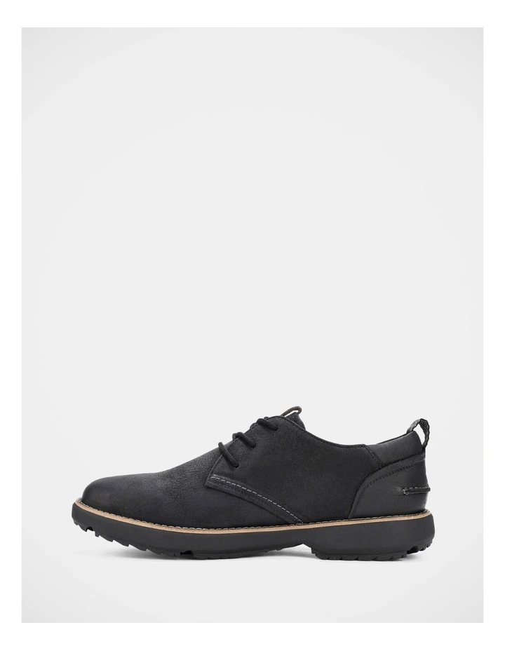 Scotty Lace Up Shoes In Bold Black Leather image 3