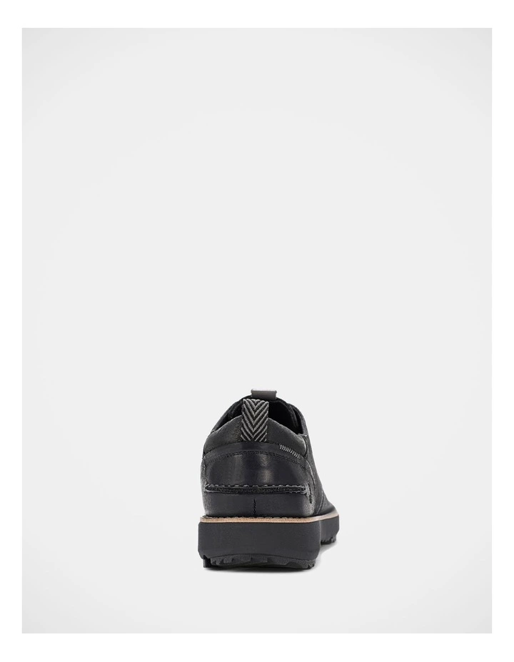 Scotty Lace Up Shoes In Bold Black Leather image 5