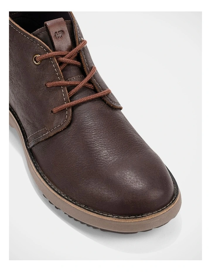 Scotty Chukka Boots In Dark Brown Leather image 4