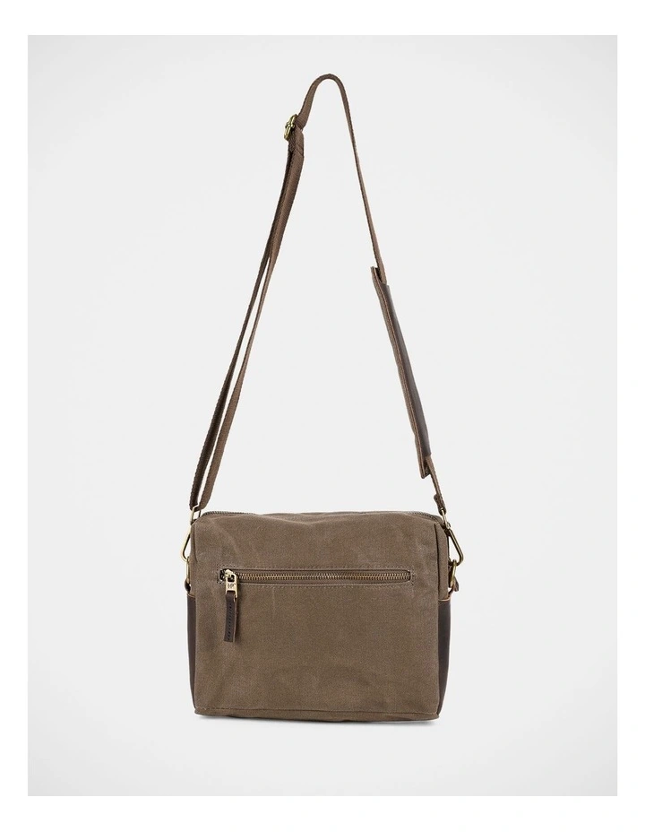 Aiden Messenger Bag In Khaki image 3