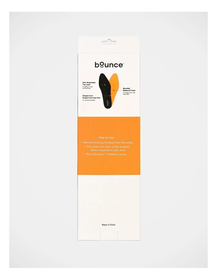 Bounce Removable Footbed In Black/Orange image 3