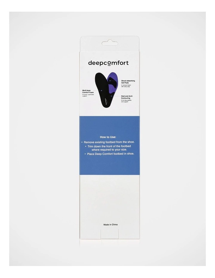 Deep Comfort Footbed In Black/Blue image 3