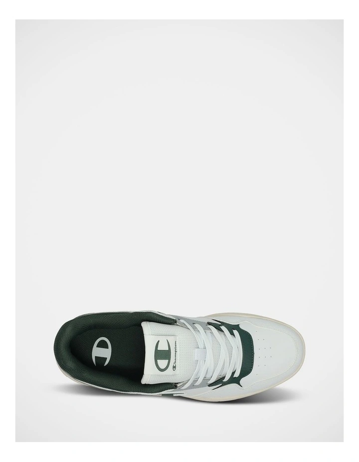 Arena Lo V2 Sneakers In White/Dark Green image 3