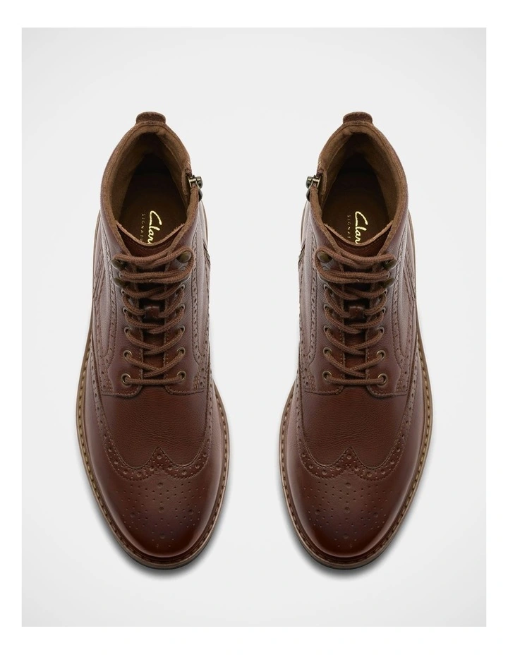 Newford Lace Boots in Tan image 6