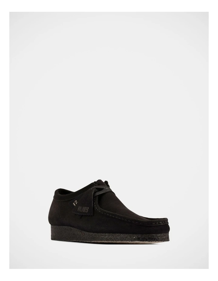 Wallabee Shoes in Black Suede image 2