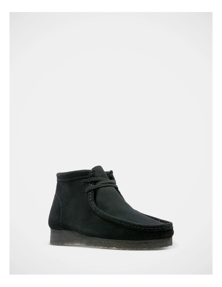 Wallabee Boot in Black Suede image 2