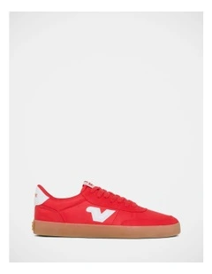 Baseline Nylon Sneakers in Red