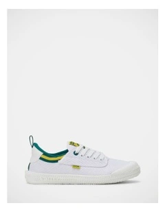 Heritage Low Canvas Sneakers in White