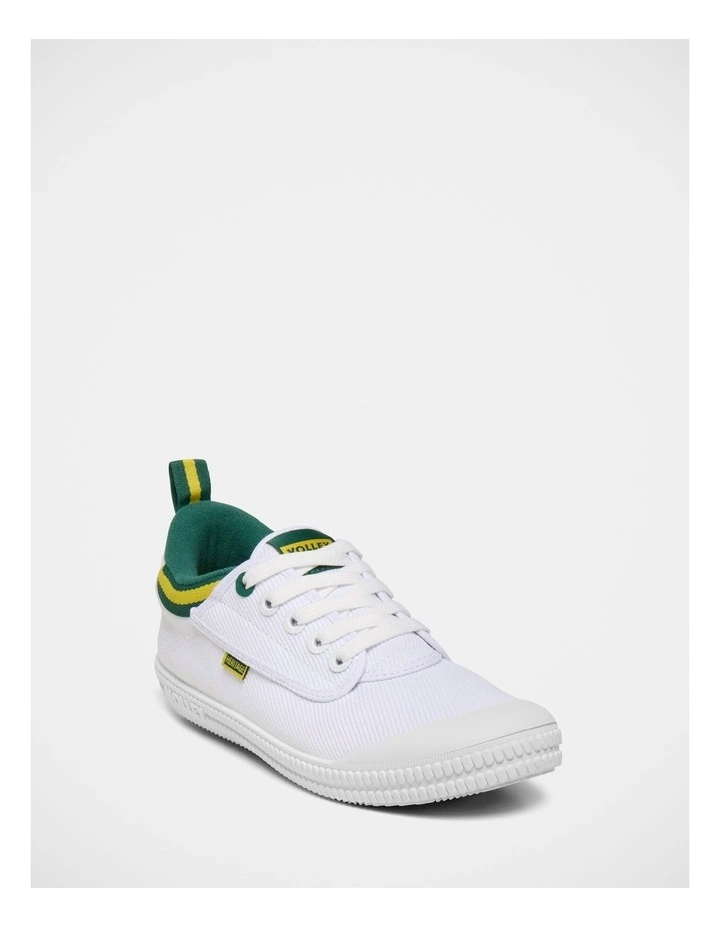 Heritage Low Canvas Sneakers in White image 2