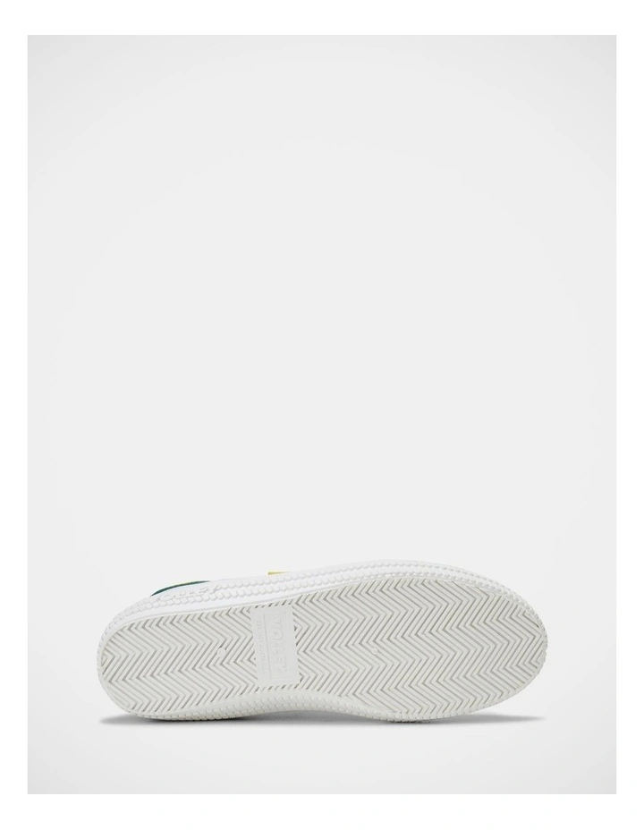 Heritage Low Canvas Sneakers in White image 5