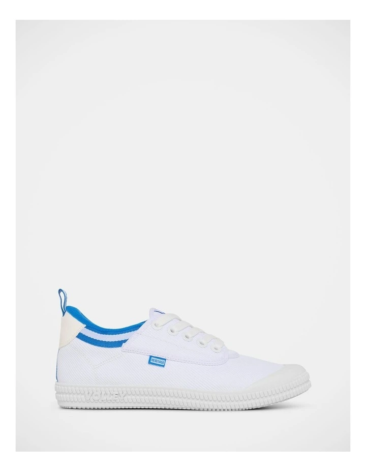 Heritage Low Canvas Sneakers in White image 1