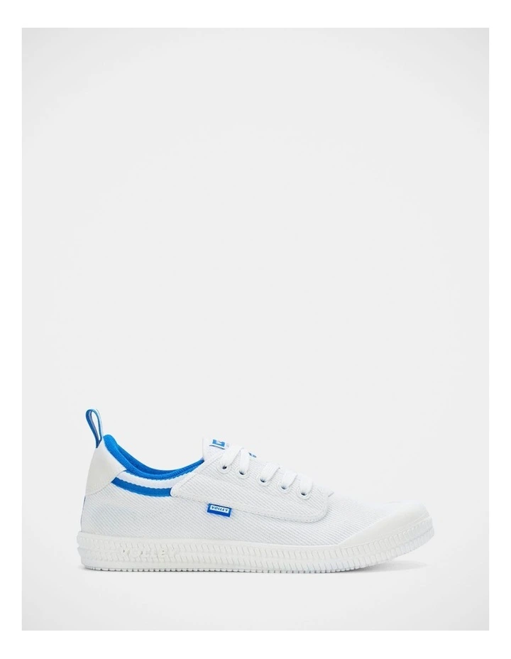 Heritage Low Canvas Sneakers in White image 1