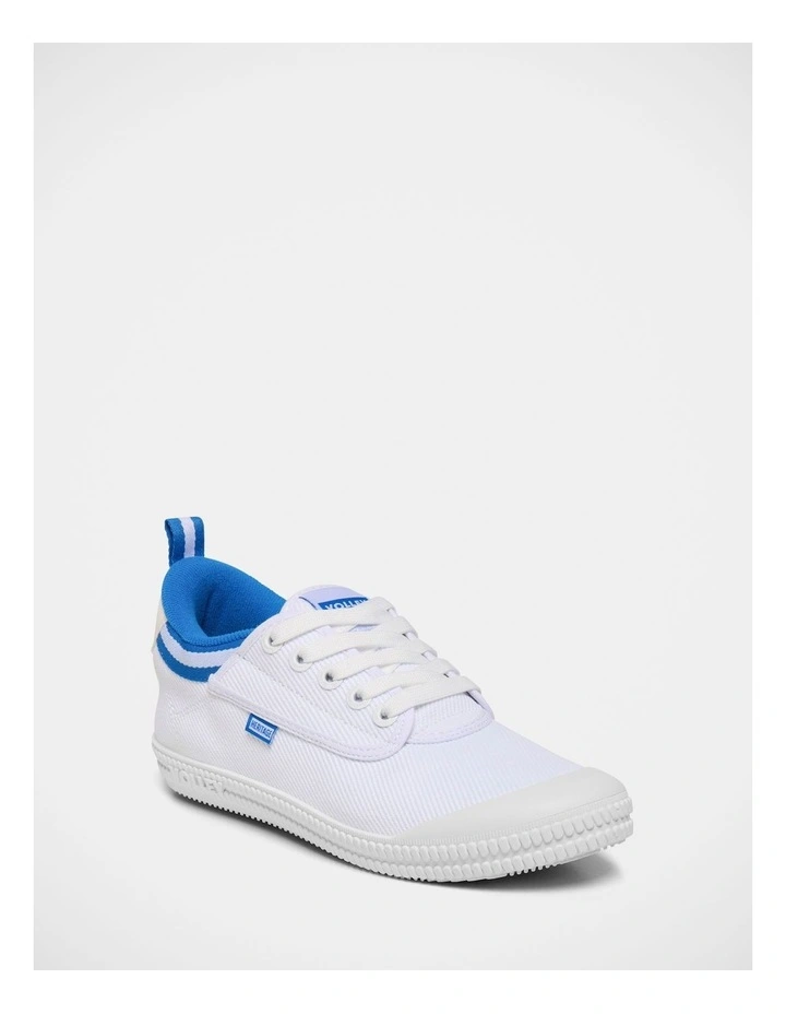 Heritage Low Canvas Sneakers in White image 2
