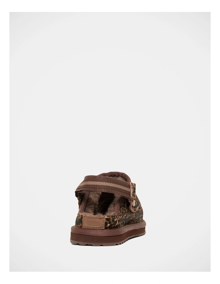 Snugg Mule Slippers In Leopard image 3