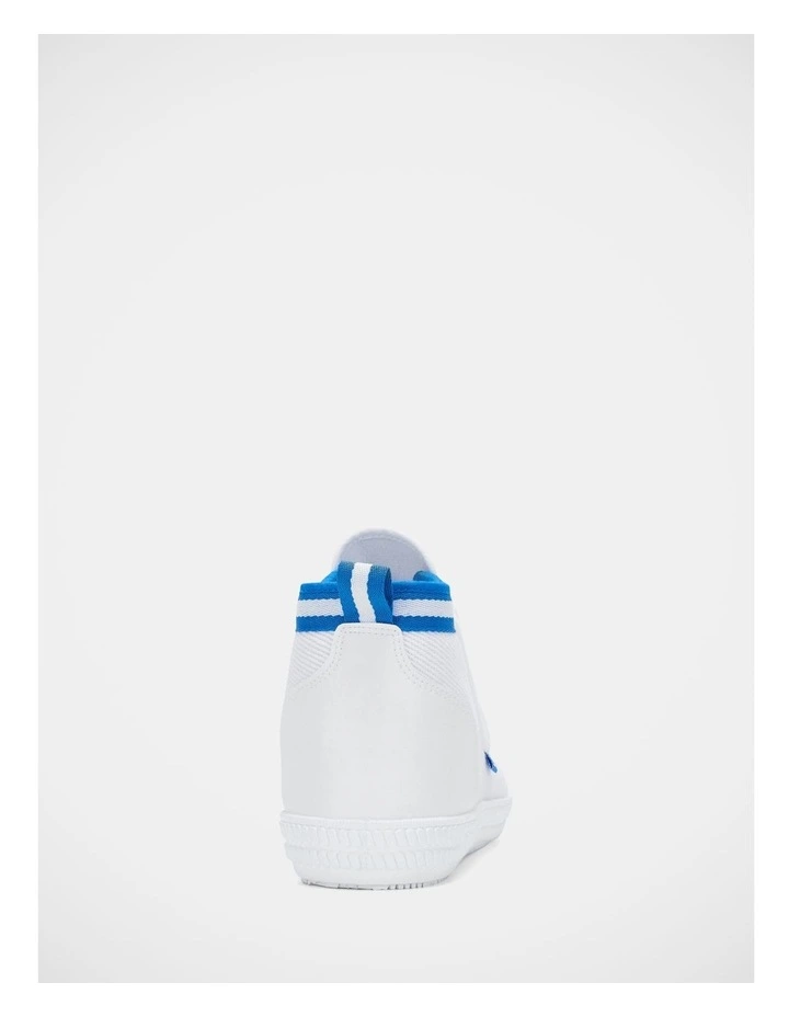 Heritage High Sneakers In White/Blue image 4