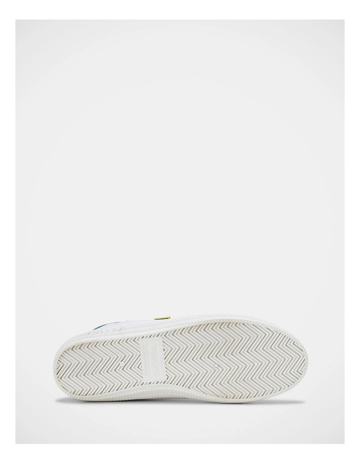 International Low Sneakers In White/Green/Gold image 6