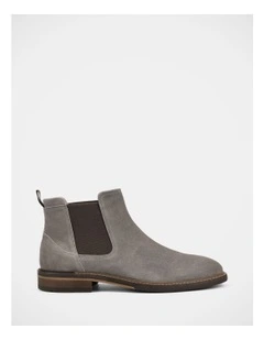 Tagged Boots in Taupe