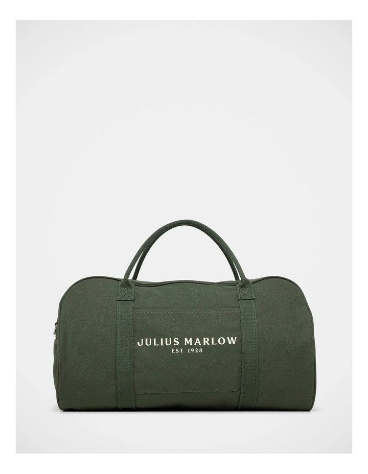 Canvas Duffle Bag In Green image 1