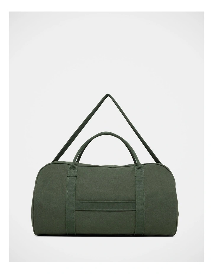 Canvas Duffle Bag In Green image 2