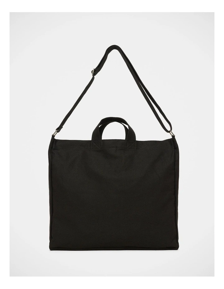 Canvas Tote Bag in Black image 2