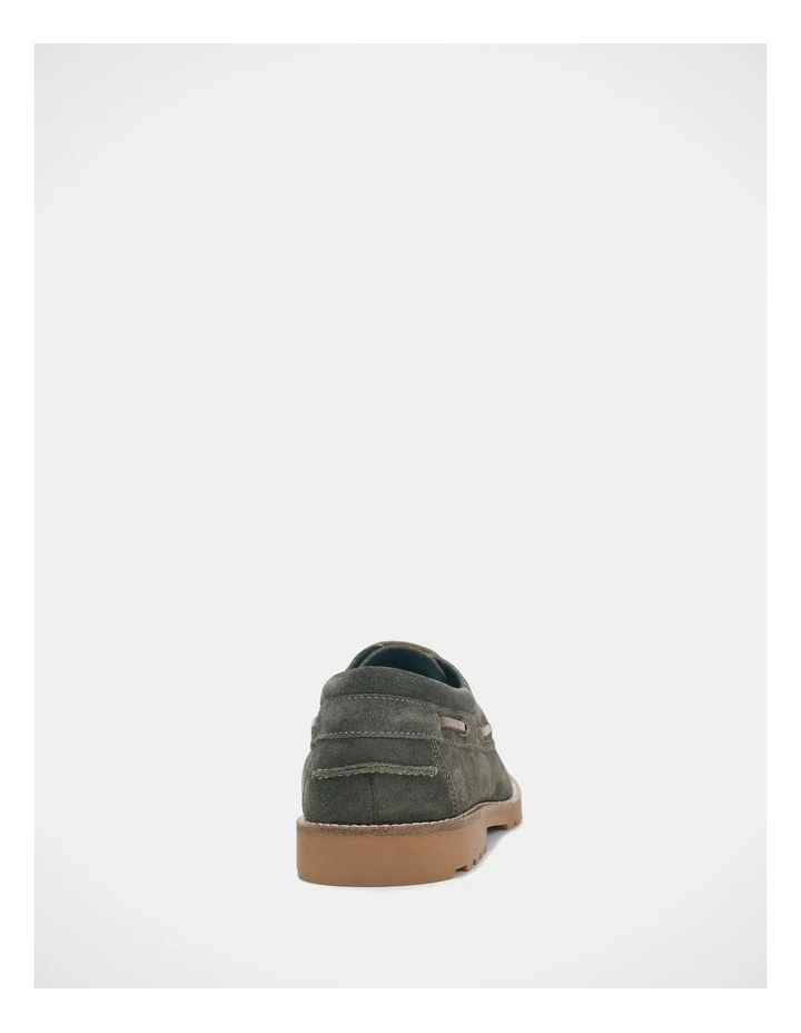 Helm Shoes In Olive Suede image 5