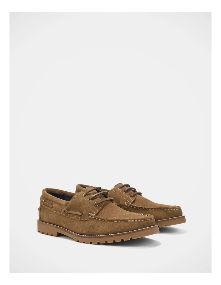 Helm Shoes In Tan Suede image 2
