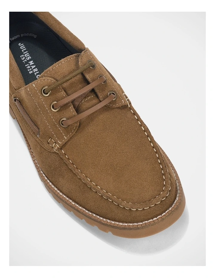 Helm Shoes In Tan Suede image 4