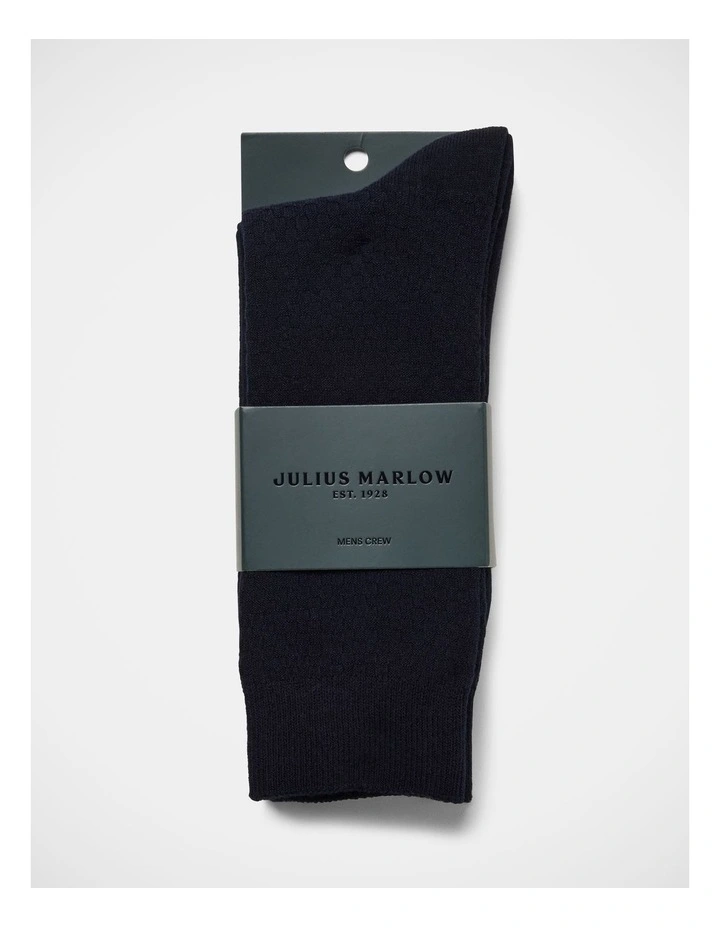 Dress Socks 3 Pack In Navy image 2