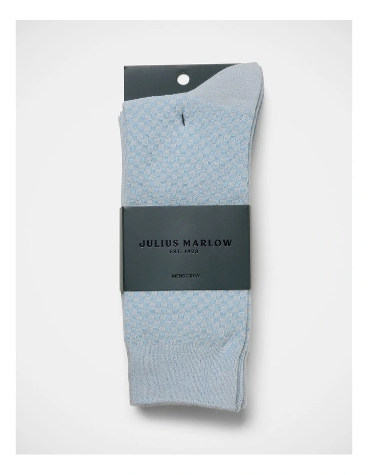 Dress Socks 3 Pack In Light Blue image 2