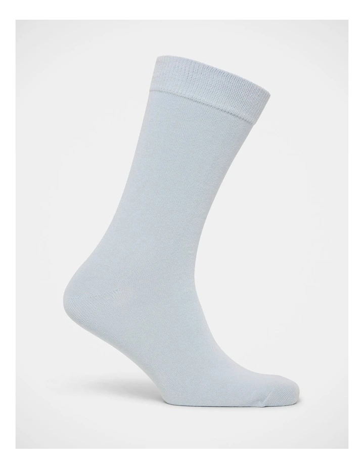 Dress Socks 3 Pack In Light Blue image 3