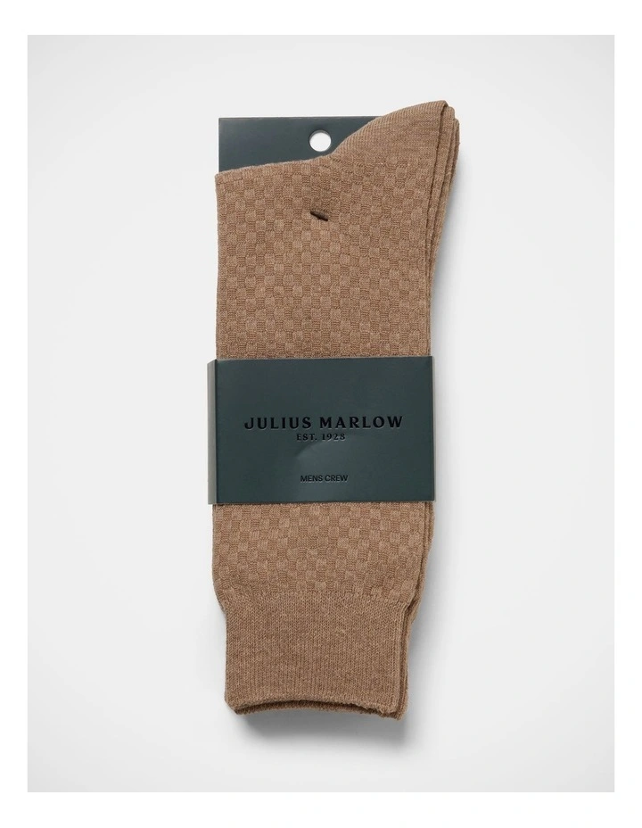 Dress Socks 3 Pack In Light Taupe image 2