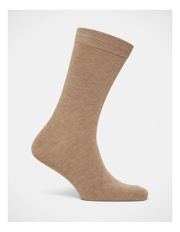 Dress Socks 3 Pack In Light Taupe image 3