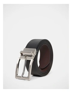 Reversible Belt 2 In Black/Chocolate
