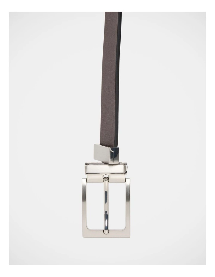 Reversible Belt 2 In Black/Chocolate image 2