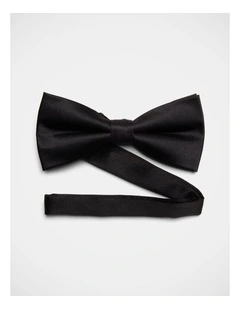 Satin Bow Tie In Black