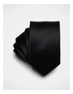 Satin Tie in Black
