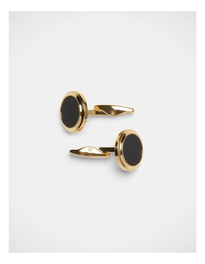 Cufflinks In Black/Gold image 2