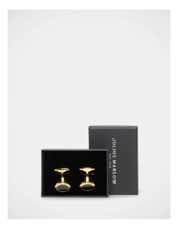 Cufflinks In Black/Gold image 4