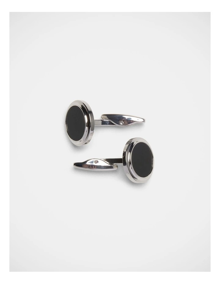 Cufflinks In Black/Silver image 2