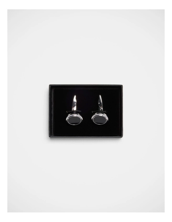 Cufflinks In Black/Silver image 3