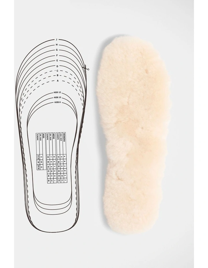 Australian Lamb Wool Insole In Natural image 3