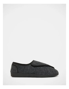 William Velcro Slippers in Grey