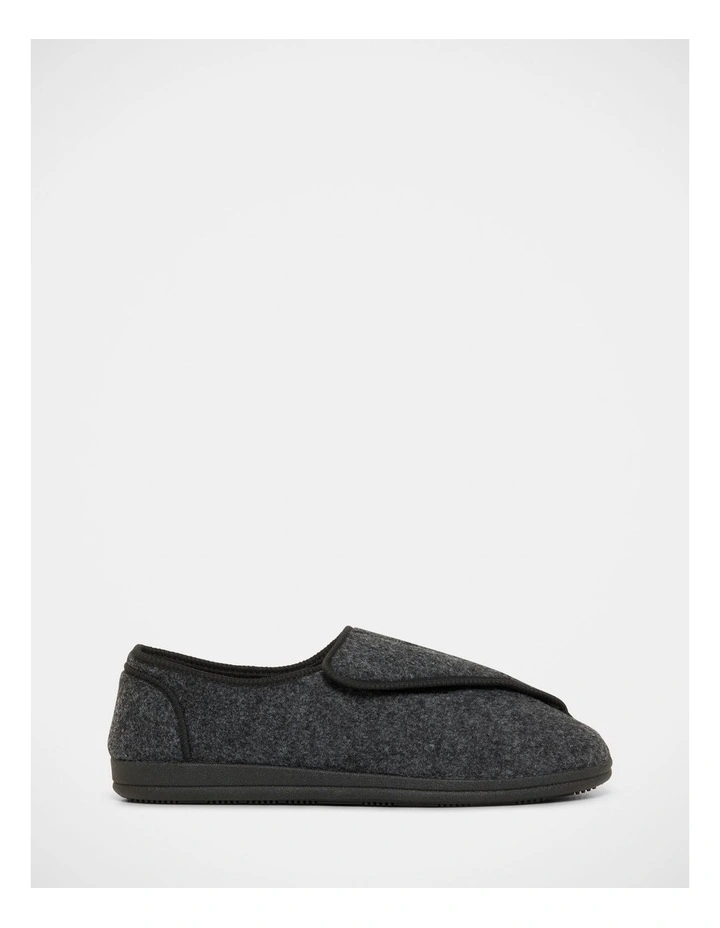 William Velcro Slippers in Grey image 1