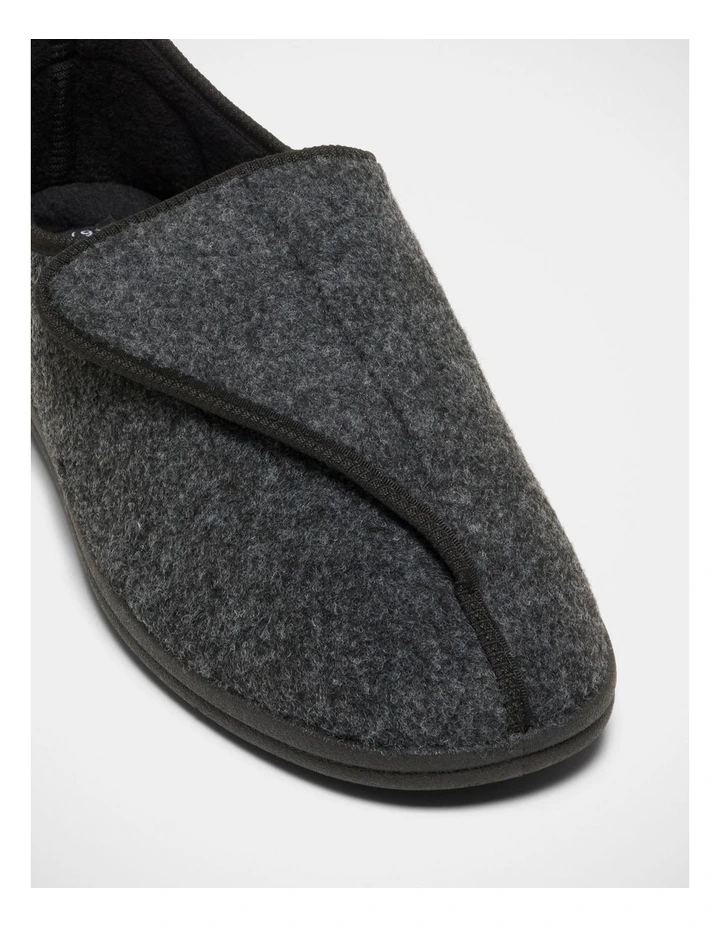 William Velcro Slippers in Grey image 4