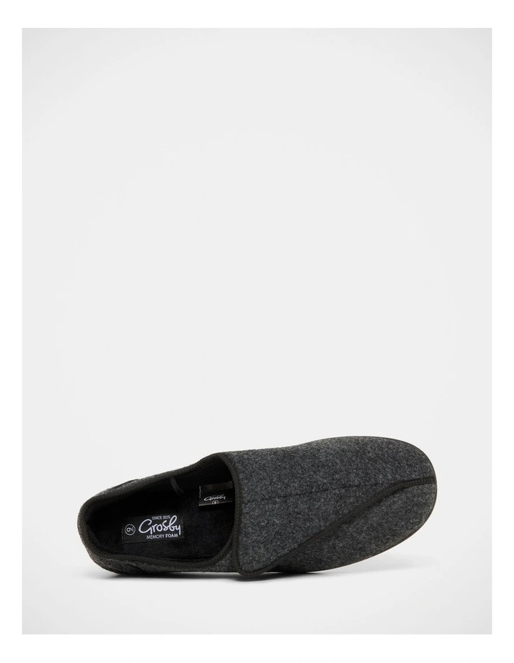 William Velcro Slippers in Grey image 5