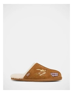 Looney Tunes X Grosby Gift Set Slippers In Chestnut
