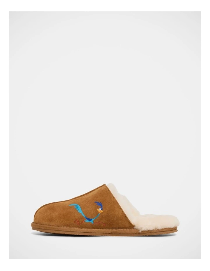 Looney Tunes X Grosby Gift Set Slippers In Chestnut image 3