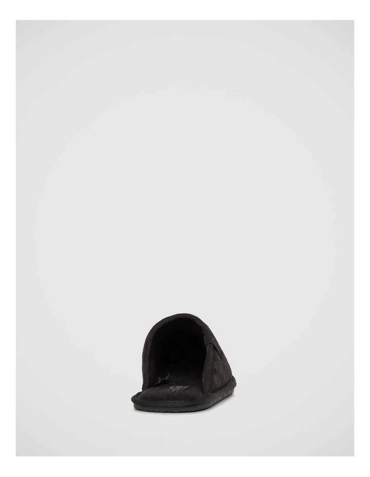 Terrace Slippers In Black Grid image 6