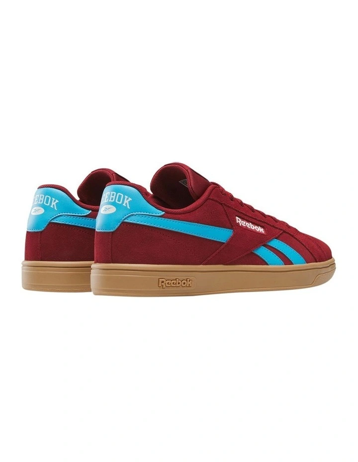 Court Retro Sneakers in Maroon image 2